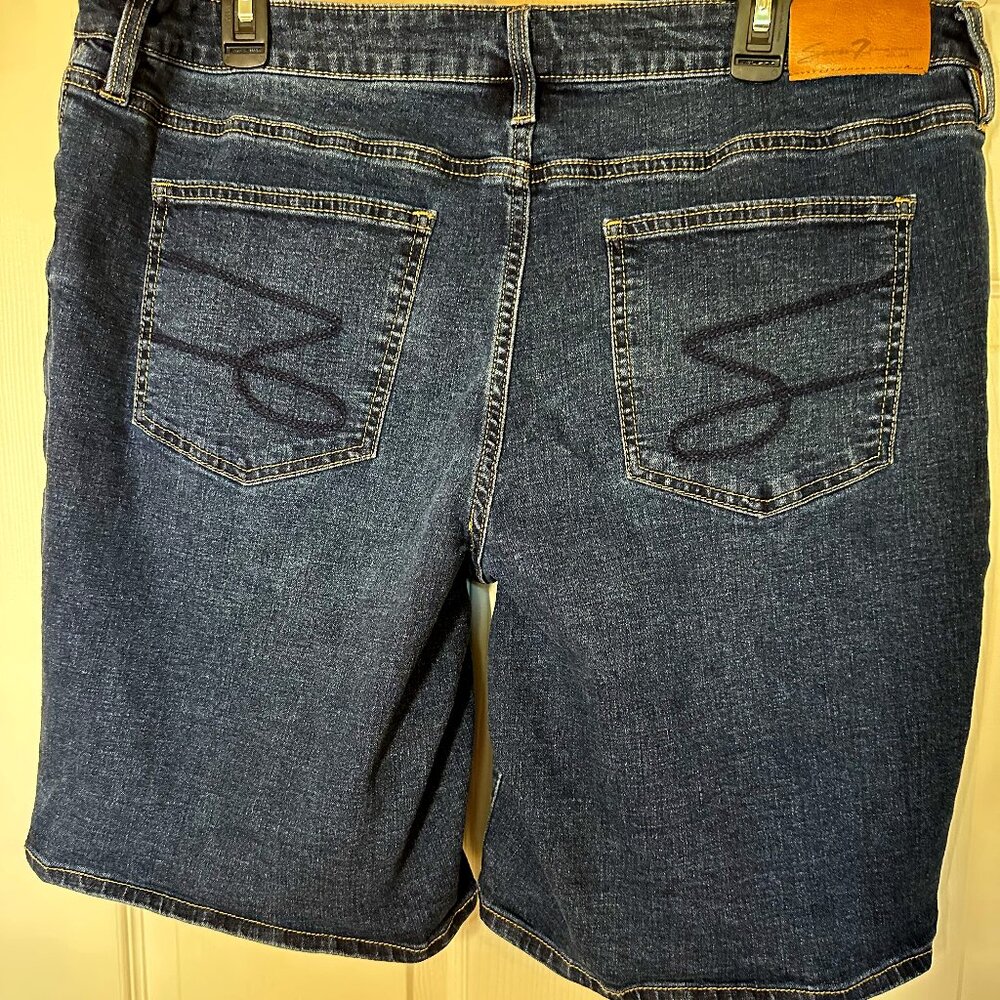Seven7 Jean shorts, dark blue, Size 16